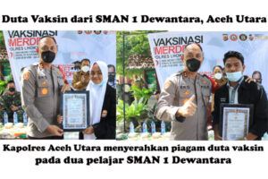 Kepsek dan Siswa SMAN 1 Dewantara