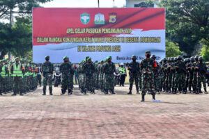 Ratusan Personel TNI/Polri Dikerahkan Amankan Kunjungan Wapres ke Aceh Besok