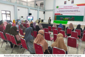 Mahasiswa IAIN Langsa Ikuti Latihan Karya Ilmiah