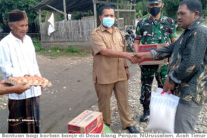 Muspika Nurussalam, Serahkan Sembako