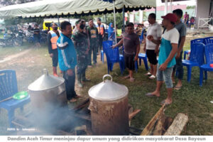 Dandim Aceh Timur Beri Bantuan
