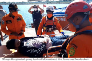 Basarnas Banda Aceh Evakuasi Warga Bangladesh