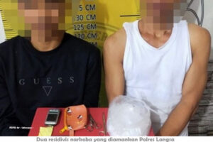 Dua Residivis Narkoba Diringkus Polisi