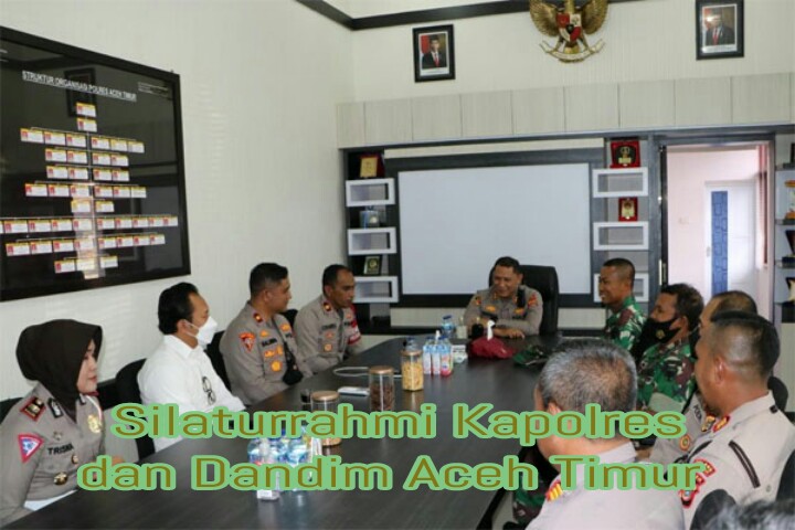 Dandim Silaturrahmi ke Polres Aceh Timur