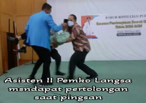 Asisten Pemko Langsa Jatuh Pingsan Saat Pidato