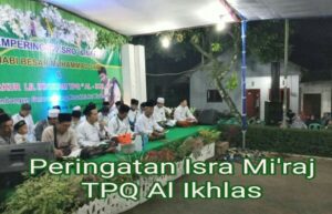 Peringatan Isra Mi’raj TPQ Al Ikhlas Purbalingga
