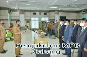 Walikota Sabang Kukuhkan Pengurus MPD 2022-2027