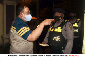 Wakapolda Aceh Sidak Sejumlah Polsek Malam Hari