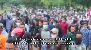 Ratusan Pengunjukrasa ke Kantor Bupati Tamiang