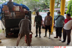 Korban Banjir Nurussalam dapat Bantuan Sembako