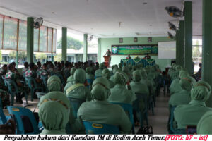 Kumdam IM Suluh Hukum bagi Prajurit dan Persit
