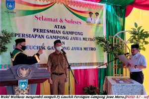 Gampong Persiapan Gampong Jawa Metro Diresmikan