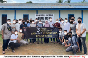 Bintara 4347 Polda Aceh Santuni Anak Bumi Moro