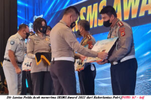 Dit Lantas Polda Aceh Raih IRSMS Awards 2022