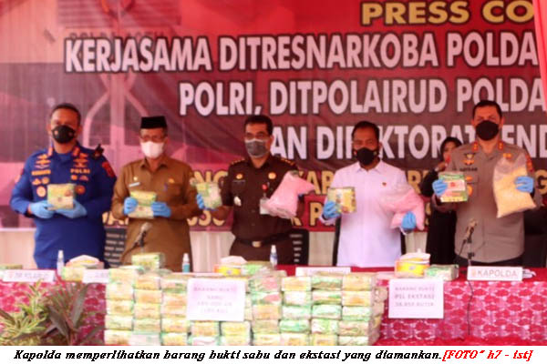 187 Kg Sabu & Puluhan Ribu Ekstasi Digagalkan