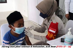 Capaian Vaksin Anak Aceh Penuhi Target Nasional
