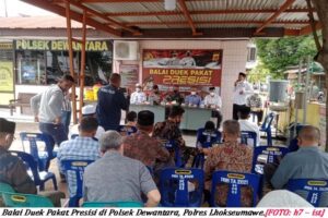 Polsek Dewantara Dirikan Balai Duek Pakat