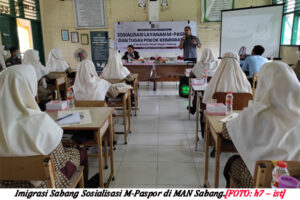 Imigrasi Kenalkan M-Paspor di MAN Sabang