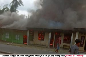 Api Lalap 7 Rumah Warga Aceh Tenggara