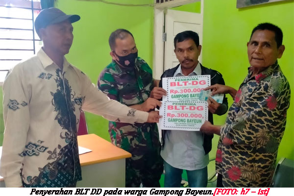 76 KK Warga Bayeun Terima BLT DD Januari-Maret