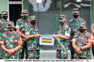 Dandim Aceh Timur Serahkan Bingkisan dari Kasad