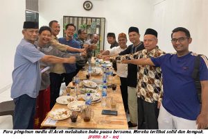 Dihadiri Jenderal Polisi, Gabungan Pemred di Aceh Buka Puasa Bersama