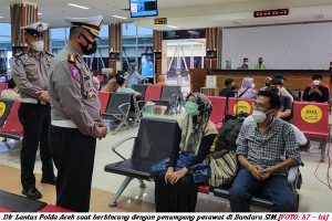 Hadapi Mudik Lebaran, Dir Lantas Polda Aceh Cek Kesiapan Bandara SIM