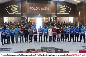 Calon Polri Polda Aceh Teken Pakta Integritas