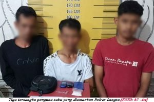 Tiga Pemuda Dicokok Polisi Akibat Sabu