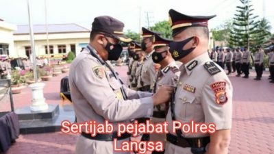 3 Kasat dan Satu Kapolsek di Polres Langsa Diganti