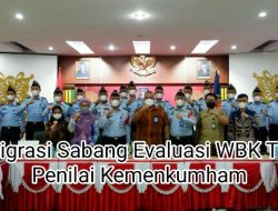 Imigrasi Sabang Evaluasi WBK dari Tim Penilai Kemenkumham