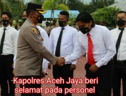 15 Personel Polres Aceh Jaya Terima Penghargaan Ungkap Kasus Pencurian Arsip Negara