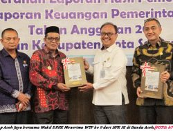 LKPD 2021, Torehkan WTP ke 9 untuk Aceh Jaya 