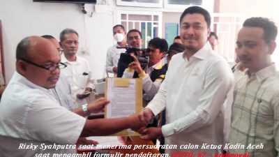 Ingin Tumbuhkan Investasi, Rizky Syahputra Calonkan Jadi Ketua Kadin Aceh