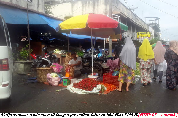 Pasar Tradisional di Langsa Kembali Buka