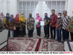 Panpel IKA FE UISU Audensi  ke Istri Gubsu