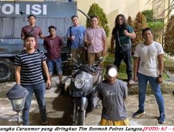 Tim Resmob Polres Langsa Ringkus Pelaku Curanmor