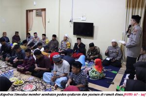 Dapat Tugas di Simeulue, Kapolres Gelar Yasinan dan Syukuran