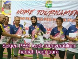 Pasangan Afriani/Mufdhillah Juarai Home Tournament PBSI Aceh