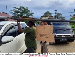 Belasan Supir Angkutan Kelapa Sawit BlokadeJalan