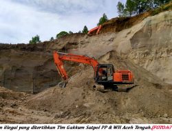 Galian Ilegal di Paya Tumpi Aceh Tengah Ditertibkan