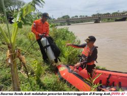 Seorang Bocah Tenggelam Terseret Arus Krueng Aceh