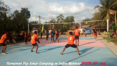 Turnamen Voli Antar Gampong se Indra Makmur Bergulir