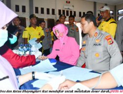 Polres Aceh Timur Kumpulkan 103 Kantung Darah