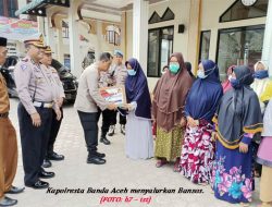 Polresta Banda Aceh Salurkan 6 Ton Bansos