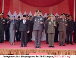 Forkopimda Langsa Ikuti Peringatan Hari Bhayangkara ke-76 Secara Virtual