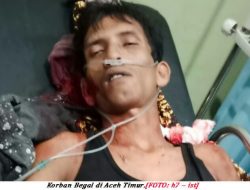 Begal di Aceh Timur, Korban di Bacok