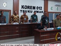 Pj Bupati Aceh Jaya Dukung TMMD dalam Upaya Pembangunan Tingkat Desa