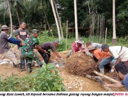 Gotong Royong Bangun Masjid Al-Munaroh