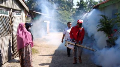 Asrama TNI di Langsa di Fogging
